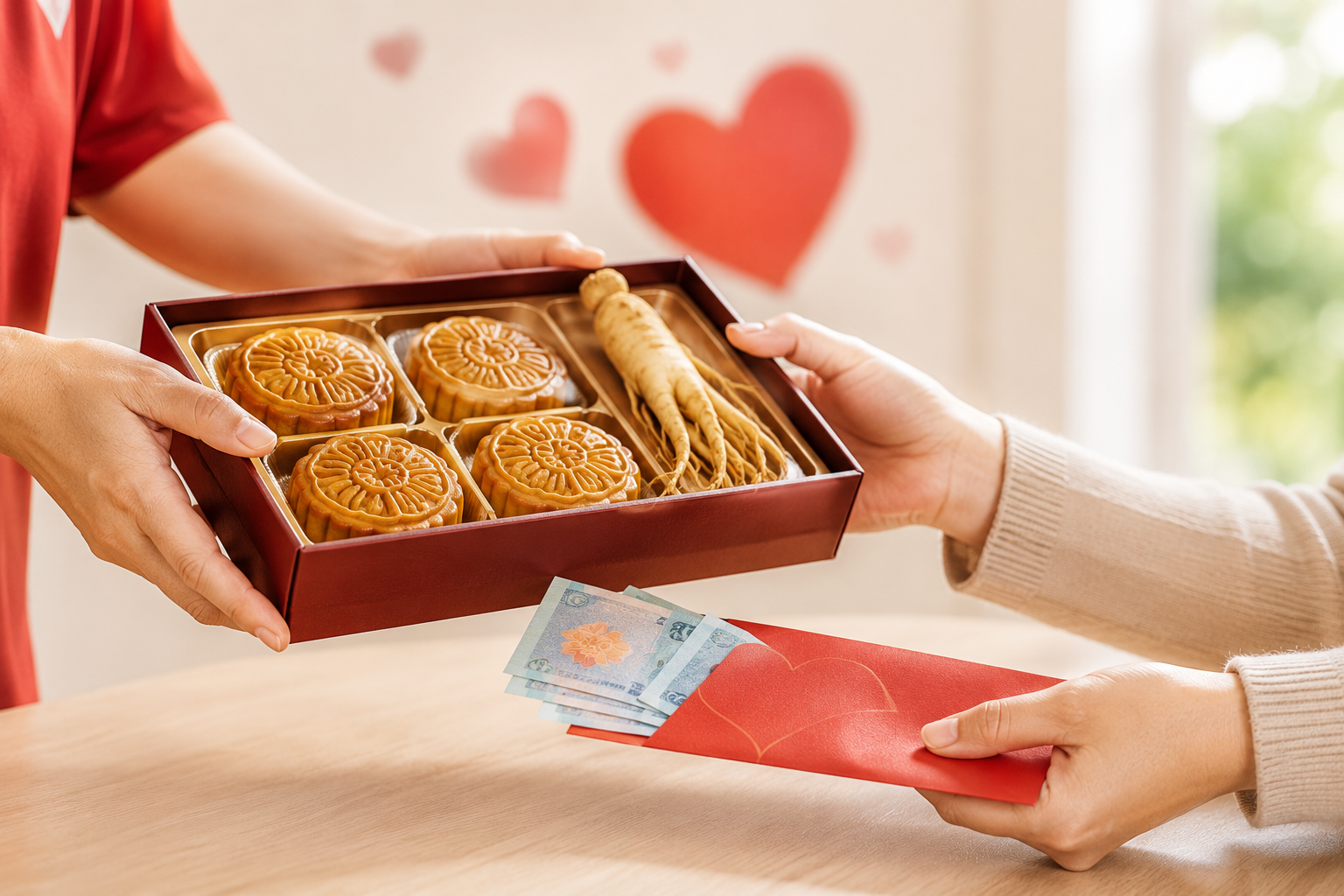 Donation: Ginseng Mooncake and Cash